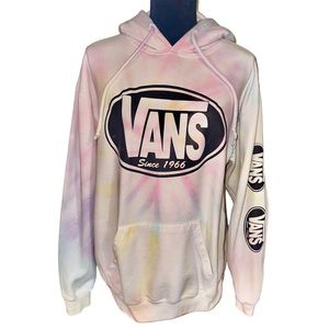 Dreamsicle Vans Pastel Tie Dye Hooded Sweatshirt Womens Size Medium